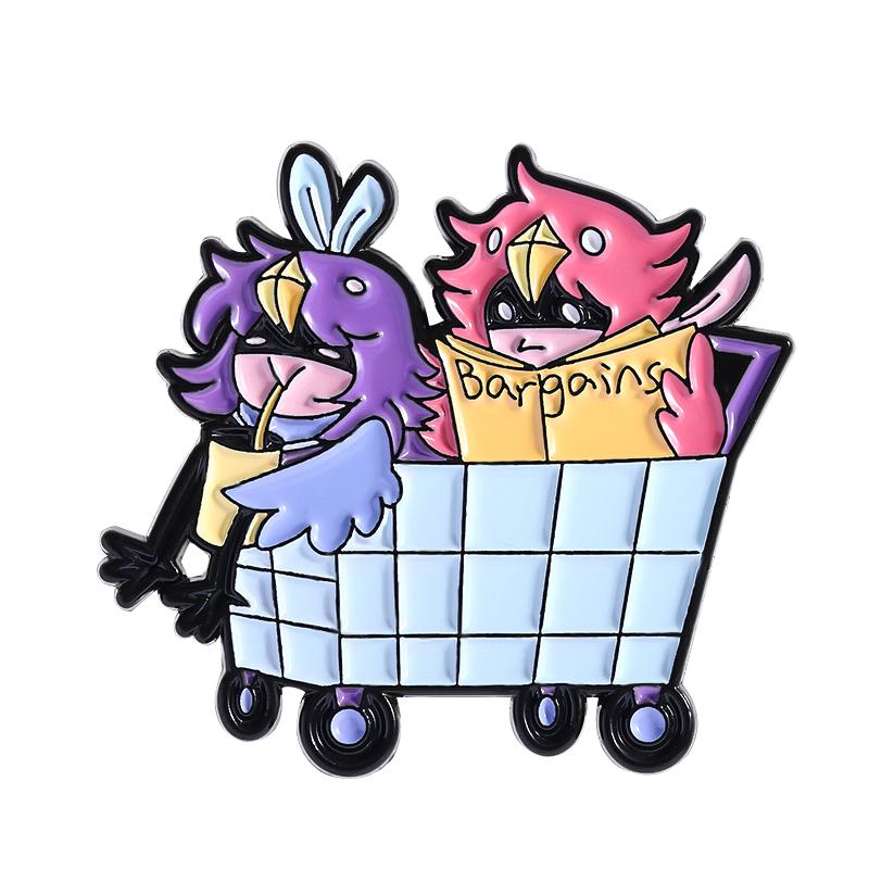 Spiel Anime Charaktere Emaille Anstecknadeln Benutzerdefiniert Stark Loli Anstecker Reversabzeichen Kleidung Tier Schmuck Geschenk für Kinder Freunde