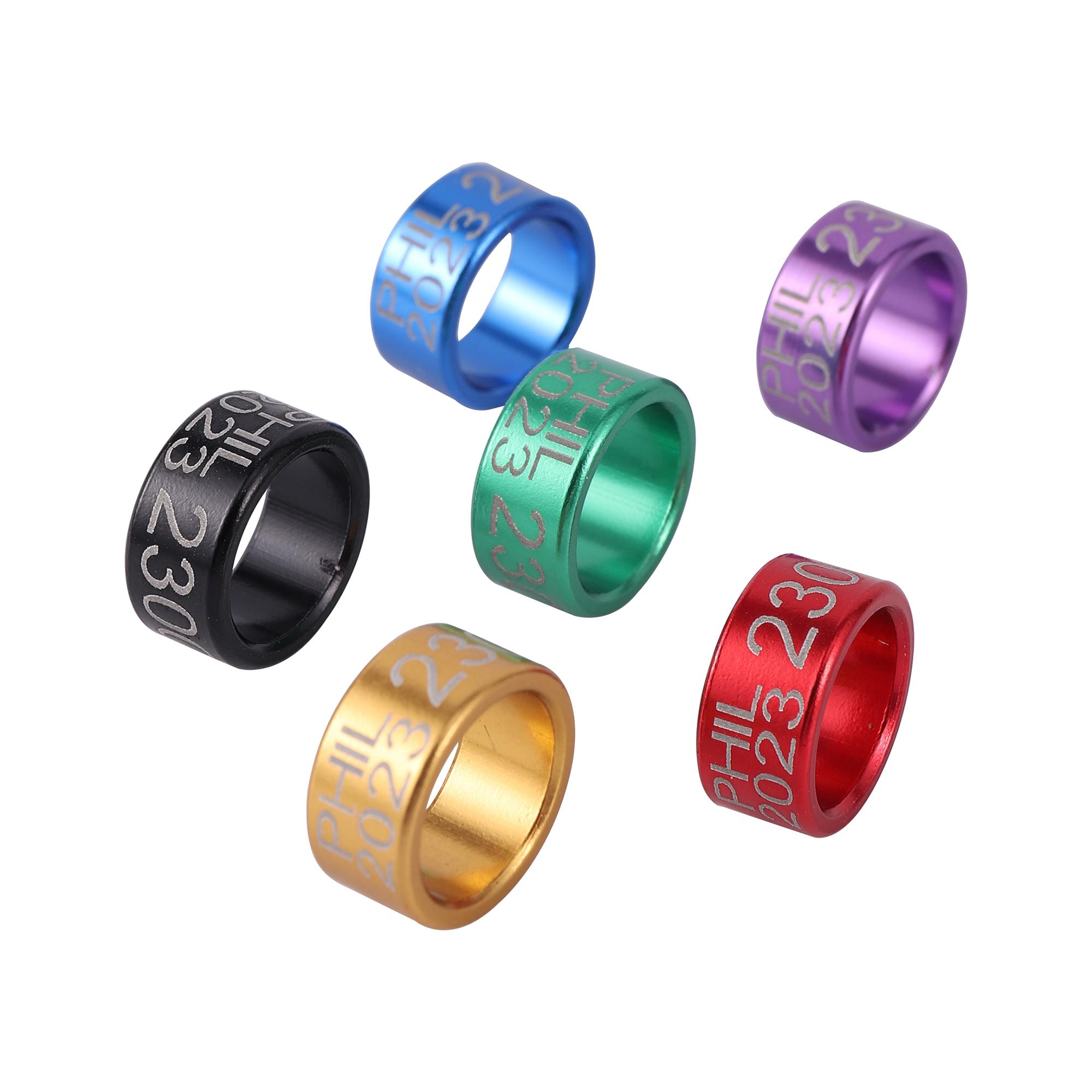 

30 шт. Алюминиевые кольца для голубиных лап Принадлежности для голубей 8 мм/10 мм Ш 6 мм Кольца для птиц - PHIL 2025+ Случайный номер Кольца для попугаев и домашних птиц 10mm x 6mm