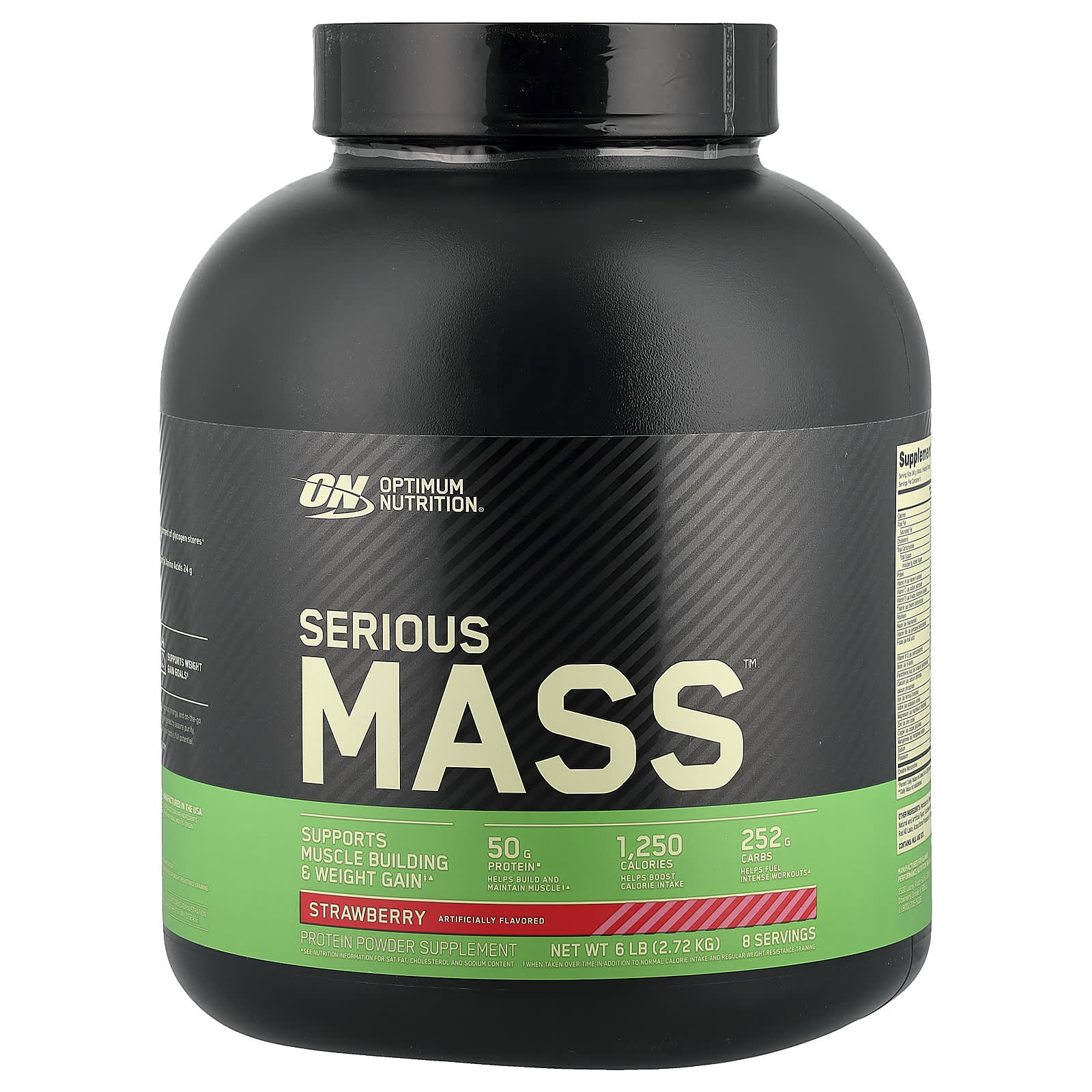 

Serious Mass™, Strawberry Flavor, 2.72Kg(6Lb)