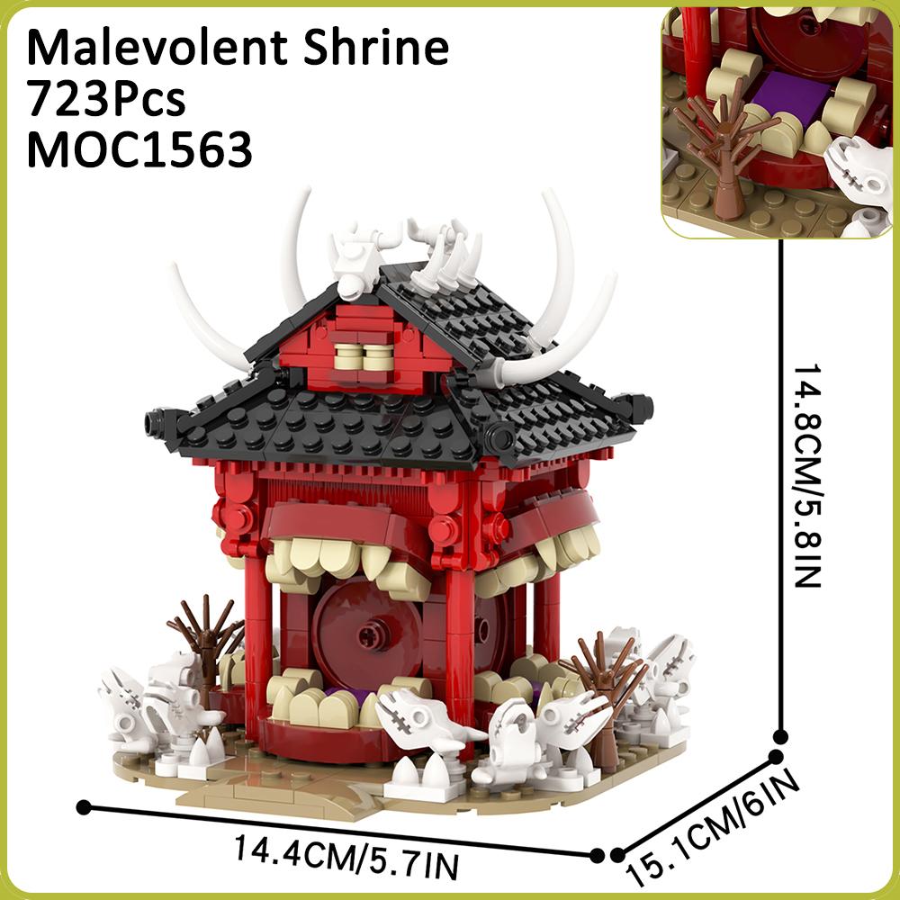 JJK Jujutsued Bricks Sukuna Itadori Yuji Anime Figure MOC Shrine Compatible Building Blocks Adult Toys For Children Friends Gift