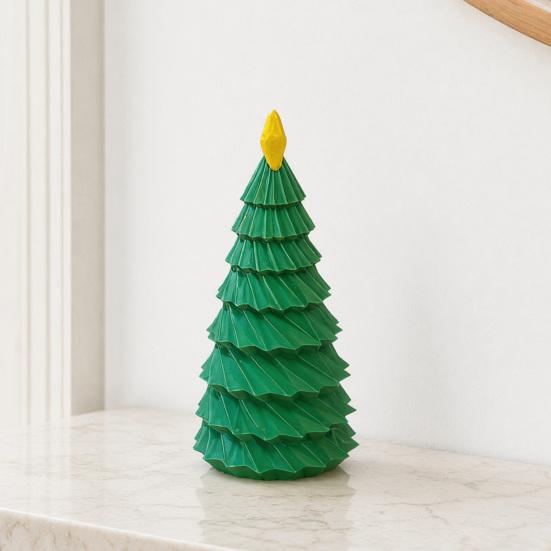 Festival Tree Ornament 3D Printed Christmas Figurine, Yellow Star Topper Statue, Mini Holiday Decor Decoration for Home Office, Gift Xmas