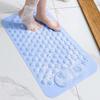 Draining Hole Non-Slip Floor Mat Anti-drop Shower Foot Scrubber Foot Massage Pad  Bath Wash
