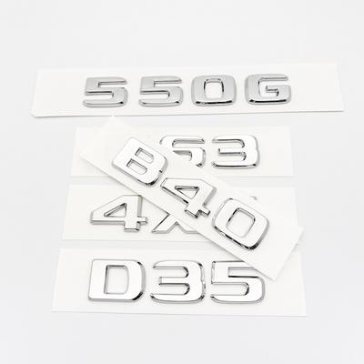 Lettres chromées argentées 550G 4X4 850 550 D35 B40 D6S B63, emblème pour Mercedes Benz Brabus G, garde-boue de voiture arrière W464, Logo autocollant