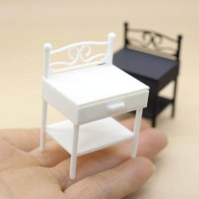 Doll House Nightstand 1/12 Scale Realistic Iron Dollhouse Furniture Imaginative Play Hobbyist Dollhouse Accessory