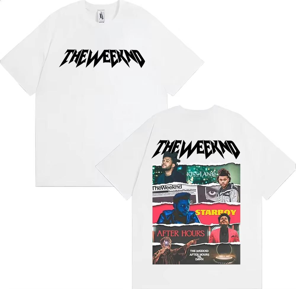2026 HOT SALE The Weeknd After Hours Til Dawn Tour Unisex T-Shirt Harajuku Hip Hop High Street Style Unisex Fashion Women and Men T-shirt Short Sleeve