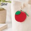 Headphone Case Pouch Faux Leather Coin Wallet Fruity Pattern Mini