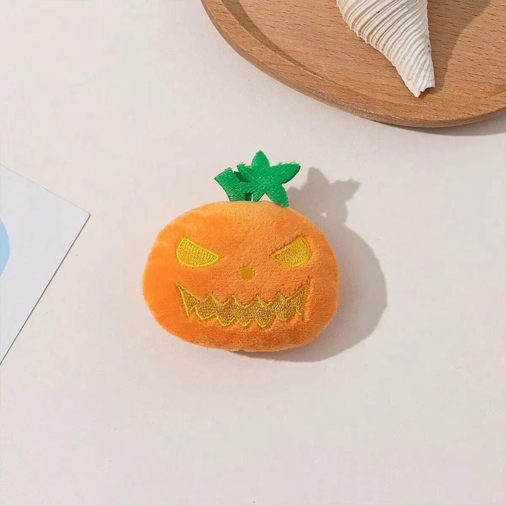 Halloween Pumpkin Pet Biting Toys Funny Soft Plush Dog Tooth Grinding Ball Can Make Sounds Dog Training Toys Pet Products