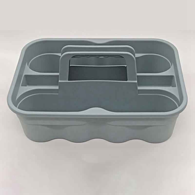 A25F-Sundries Basket Tool Basket Thickened Plastic Storage Basket Double-Layer Hotel Hotel Portable Small Cleaning Tool Box