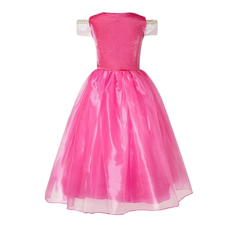 Girls Princess Dress Short Sleeve Party Costume Kids 110-150cm