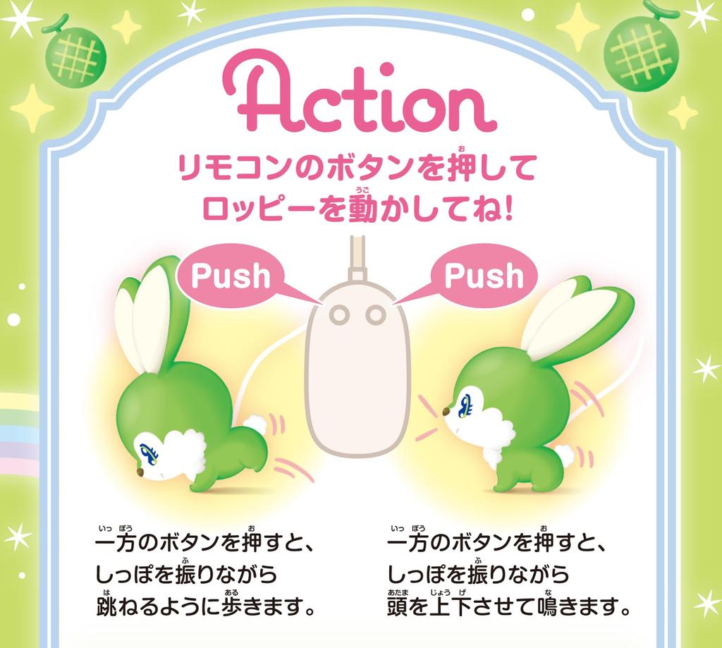 Iwaya Candy Roppy Melon (Candy Roppy Melon) ST Mark, Ages 3 and Up, Moving Plush Toy, 3158-4