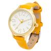 Fieldwork Women's Analog Watch with Leather Strap, Simple and Easy To Read, Yellow, Letre MKL2012-3