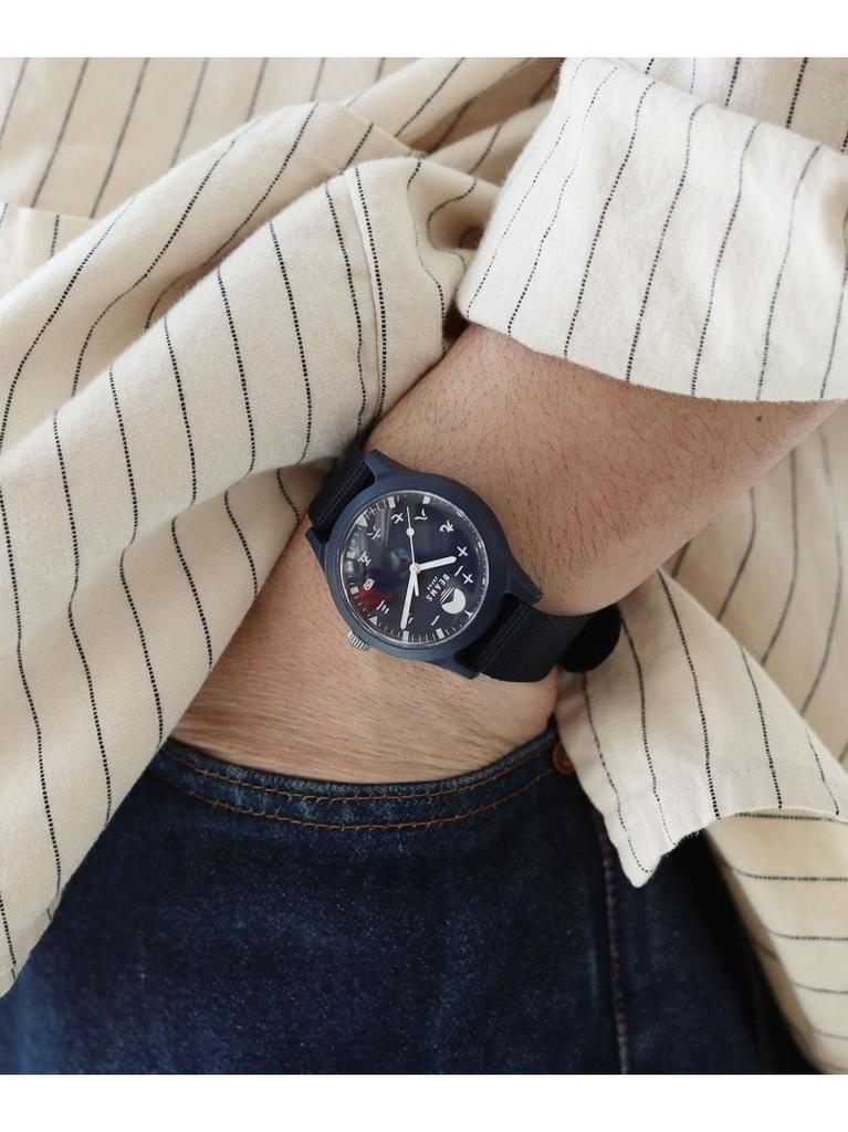 Beams Kanji Quartz Unisex Watch Black Dial Analog 32mm Round From Japan Holiday