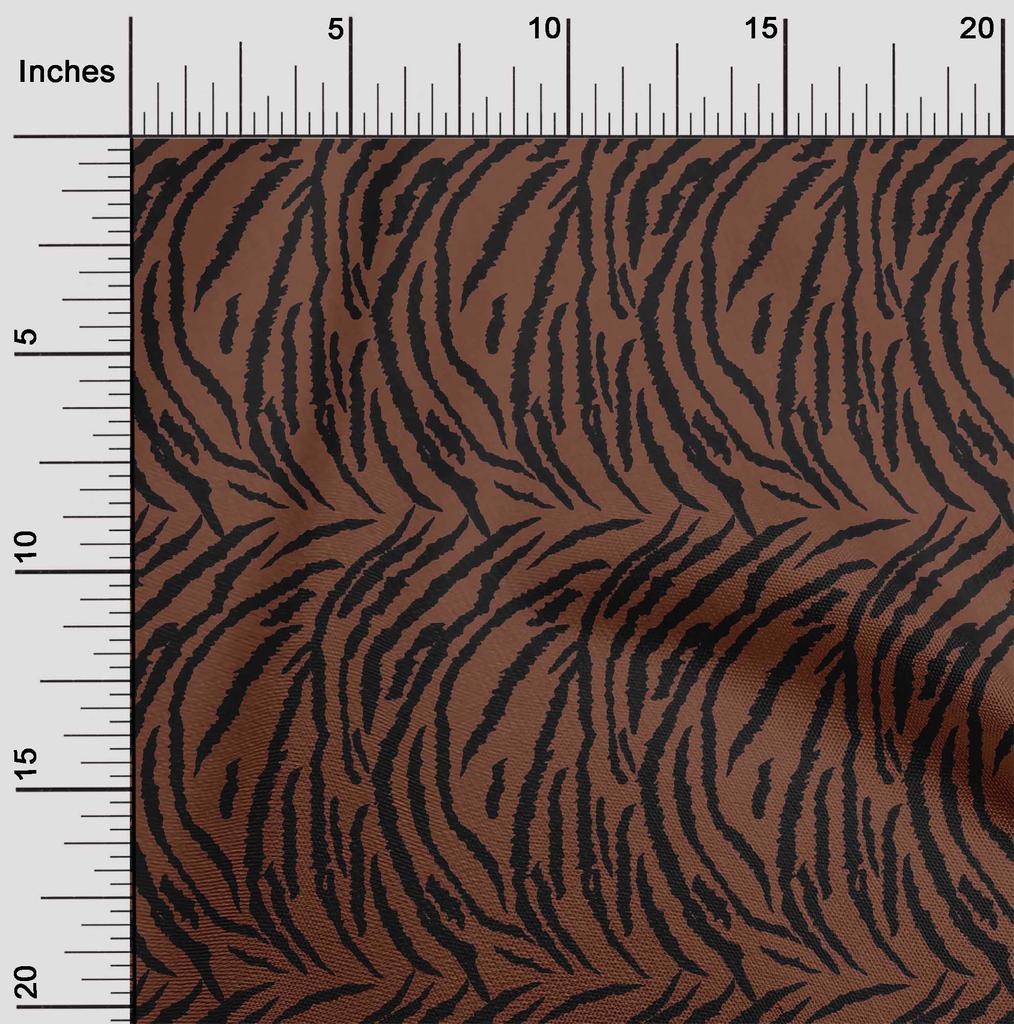 oneOone Cotton Flex Lime Green Fabric Tiger Animal Skin Sewing Fabric By The Yard Printed Diy Clothing Sewing Supplies 40 Inch