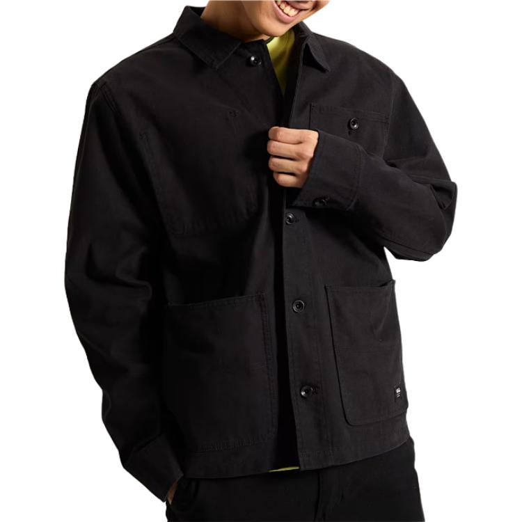 Vans Jackets Men's Black Lapel Moderate Other VN000KV1BLK