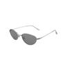 Two-tone Color Round Steel PVC Sunglasses for Men and Women