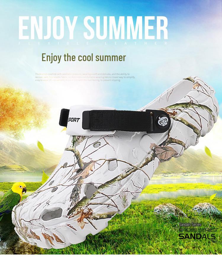 Men's EVA Non-Slip Summer Driving Shoes: 2025 Toe Cap Sandals for Outdoor Beach Wear
