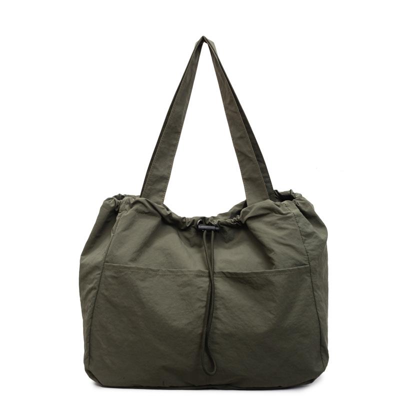 

Женская сумка-тоут большой вместимости, студенческая сумка через плечо зелёный