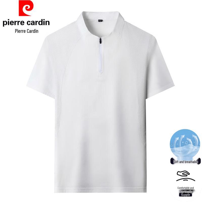 Pierre Cardin Men s Summer Quick Dry Half-Zip Short Sleeve Shirt L