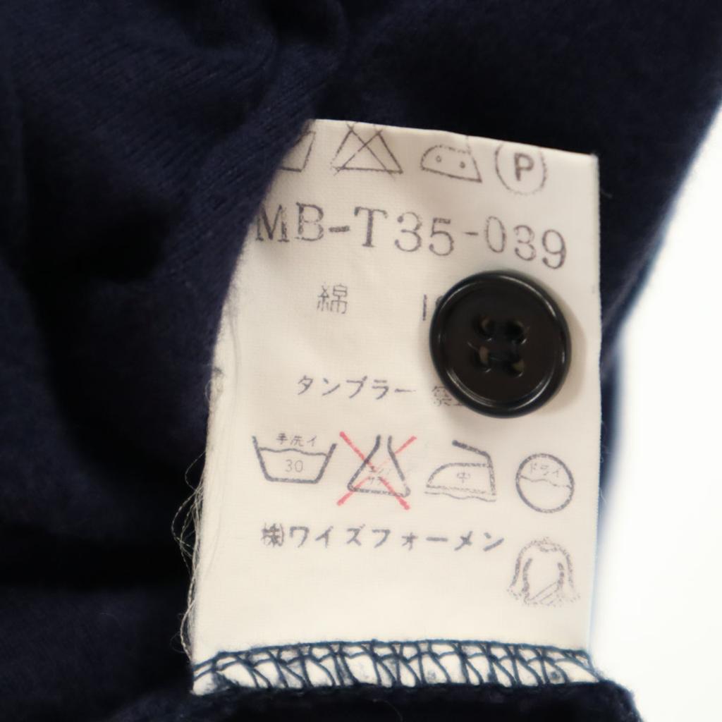 Y’s for Men Long Sleeve Jersey Polo Shirt Navy Men's Used