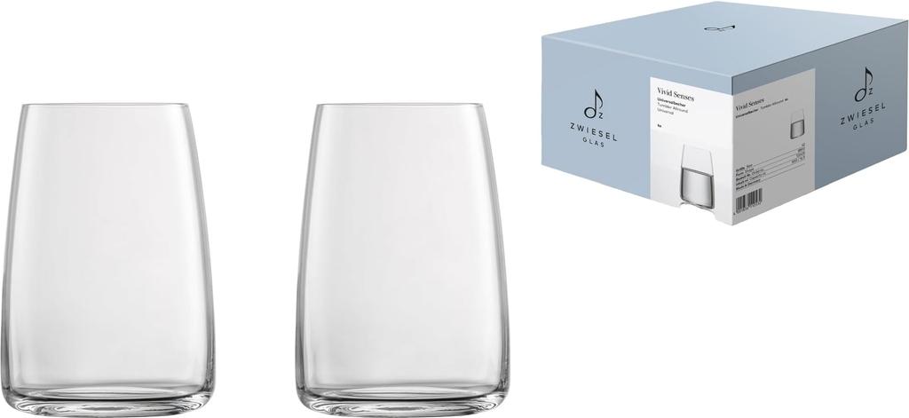 Zwiesel Glass Vivid Sense Tumbler tumbler for mineral and soft drinks m122425 - All-around water, water, - 2-pack - Machine-made -