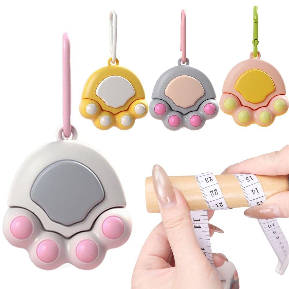 Cartoon Design Cat Claw Measuring Tape Lovely Appearance Soft Tape Measure  Kids Gift
