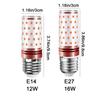 Red Color E14/ E27 Corn Lights Energy Saving High Brightness LED Corn Bulbs Replace No Flicker Small Screw Lamp Living Room