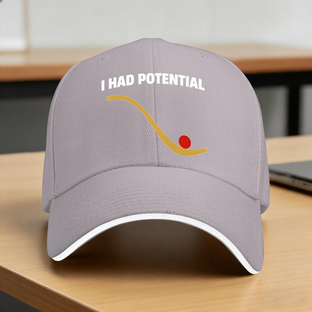 I Had Potential Sun Baseball Cap Summer Couple Women Design Trucker Hat Sunscreen Fashion Outdoor Sport Baseball Caps