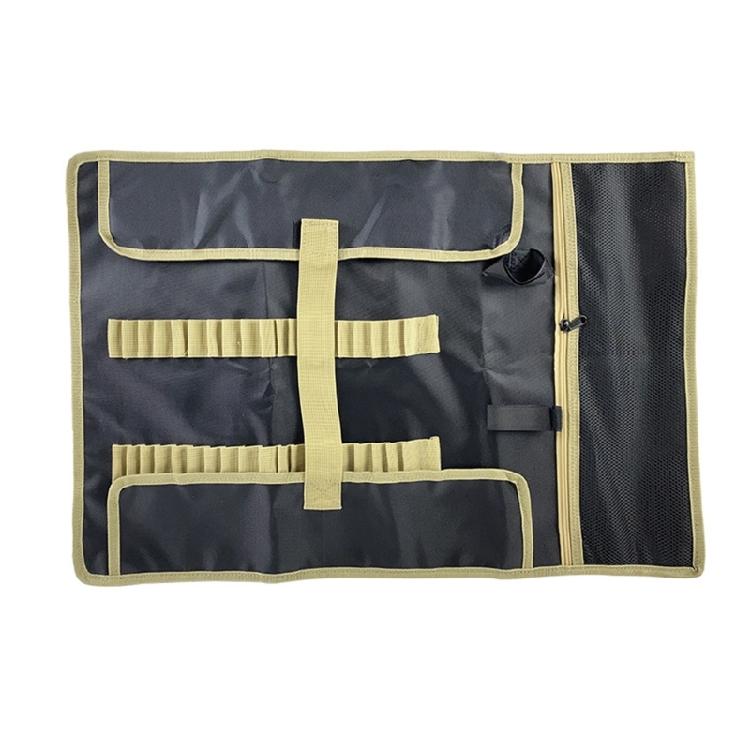 

Tent Peg Accessories Bag for Hiking Fishing Mountaineer Climbing Large Capacity чорний