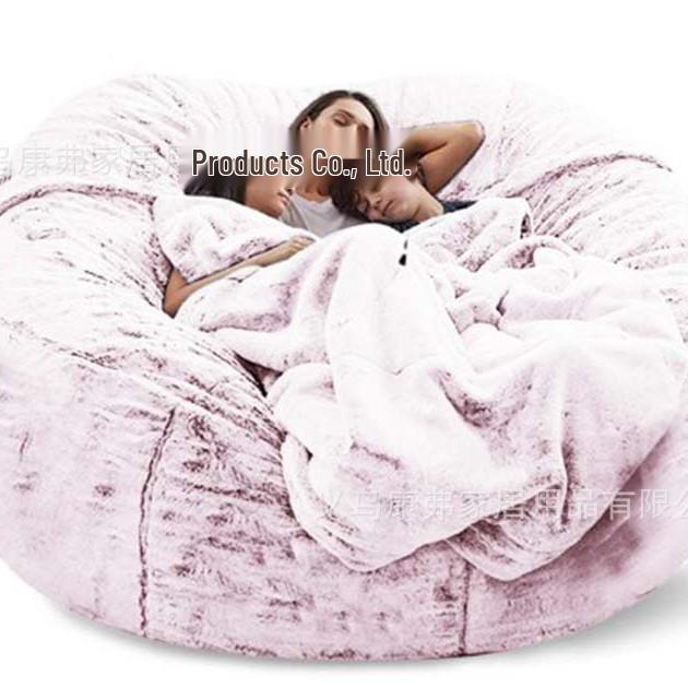 Divano a sacco in finta pelliccia - Disponibile nelle misure 5FT/6FT/7FT