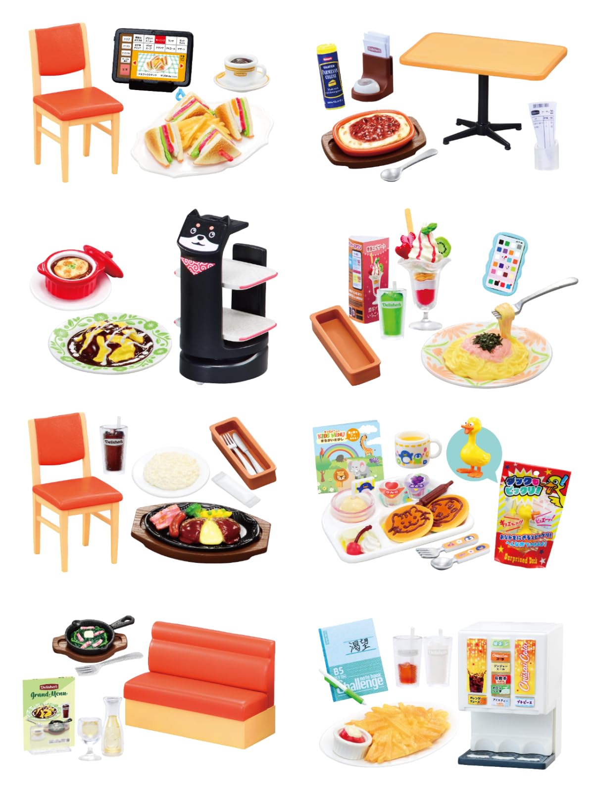 

Petit Sample Series Everyone Family Restaurant 1 H115mm x W70mm x PVC Re-Ment Loves! Delicious, Box, D60mm,