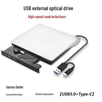 USB-C 3.0 External CD/DVD Burner & Optical Drive for Desktop & Laptop