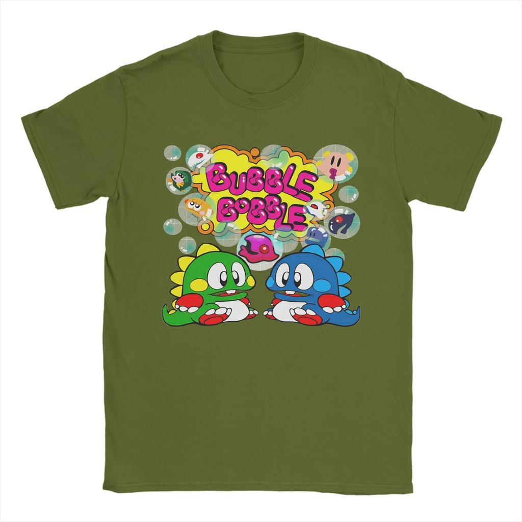 Unisex Bubble Bobble TShirts  Cotton Top Tees Summer Y2K Casual ShortSleeve T Shirt Crewneck Trendy Cool Print Tee Shirt 5XL