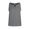 Summer Women's V-Neck Sleeveless Cuff Color Pocket Casual Street T-Shirt Top Vest
