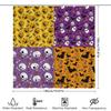 Halloween Decor Shower Curtains Halloween Party Decoration Kids Room Bathroom Window Treats Sugar Skull Ghost Pumpkin Bat Patter