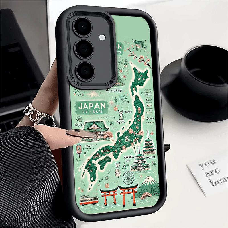 Phone Case for Samsung Galaxy A17 A16 A15 A14 A13 Osaka Tokyo Japan Scenery A56 A36 A26 A55 A35 A25 A54 A34 A24 A53 A33 A23 A07