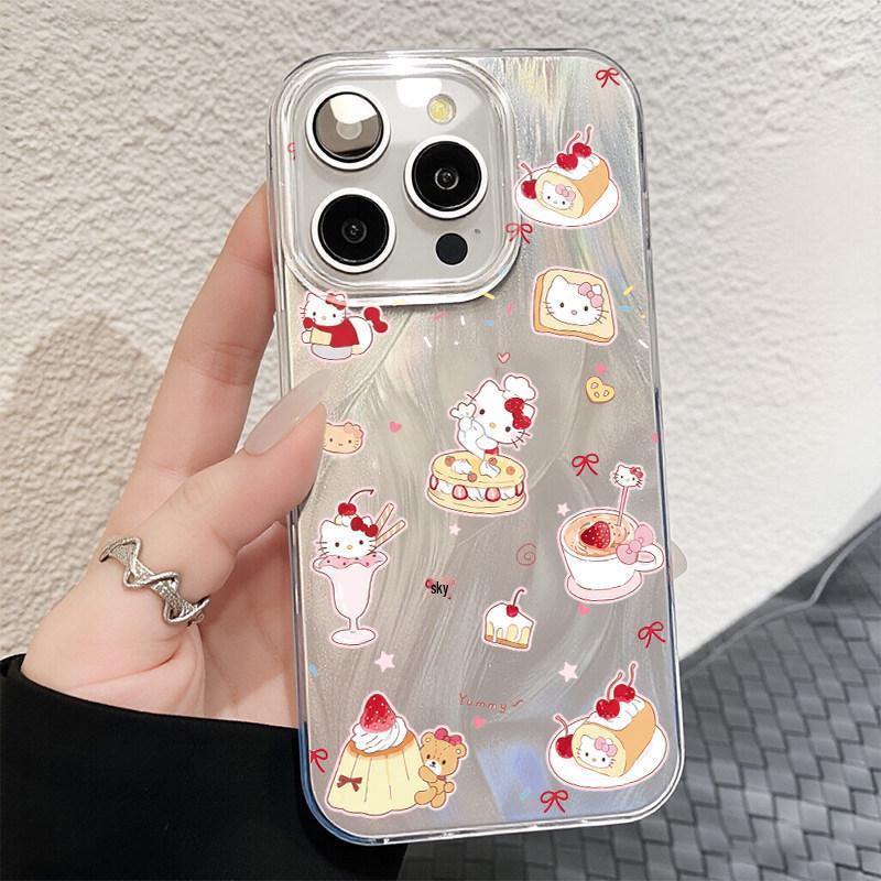 

Dessert Cats iPhone Case: Fits Models 11, 14, 15, 16 Pro Max, 17 Pro Max; Cartoon Design iPhone 17 Pro