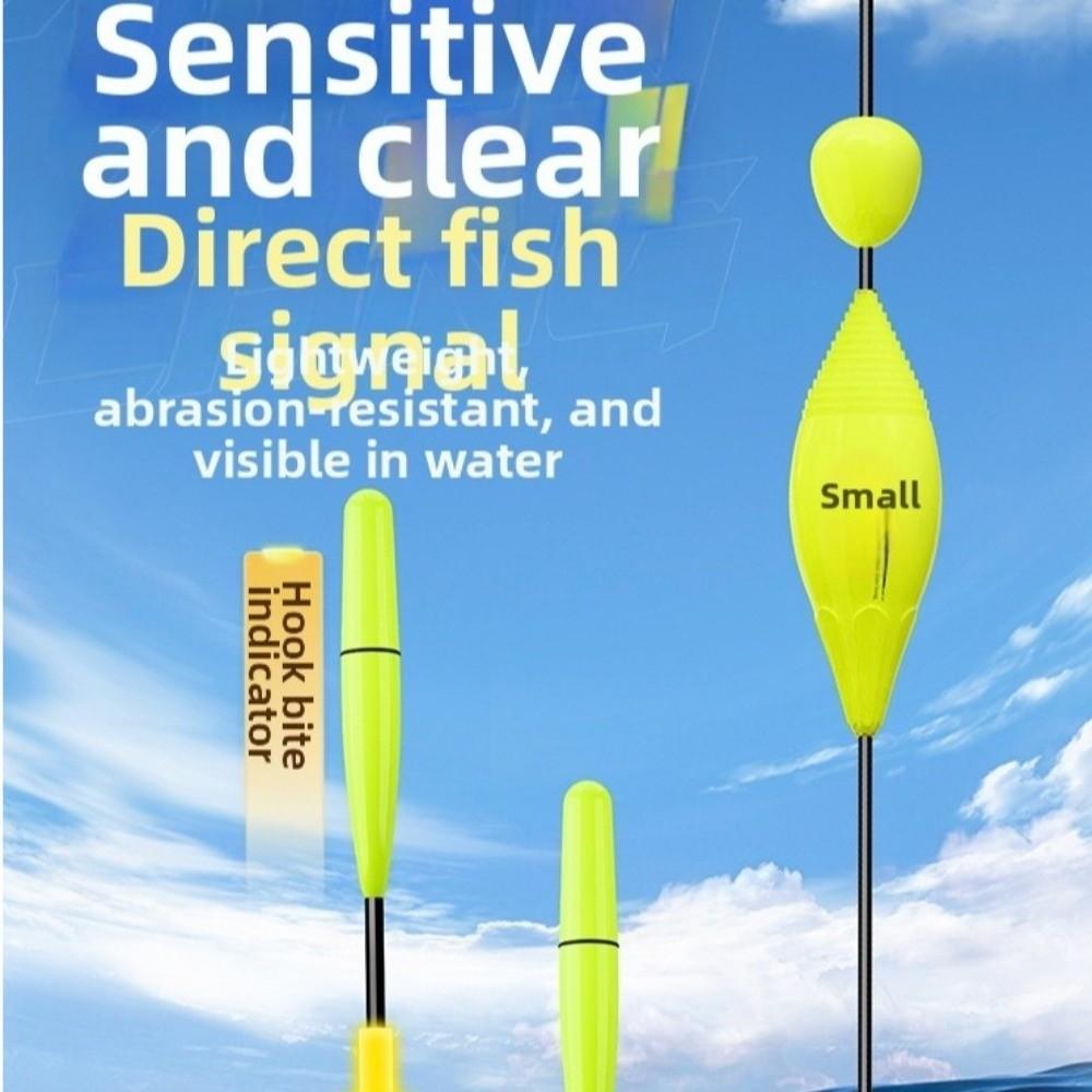 3pcs Pack Eye-catching Design Carp Fishing Floats 3pcs Pack Hook Reminder Floats  Outdoor Fishing