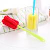 Scrubbing Plastic Feeding Sponge Baby Bottle Brush Cleaning Tool Nipple Cleaner
