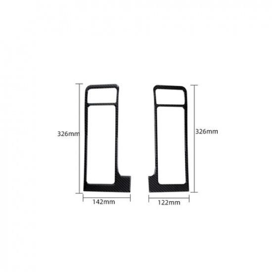 2Pcs Carbon Fiber Car Front Side AC Air Vent Cover For Dodge RAM 1500 2009-2012