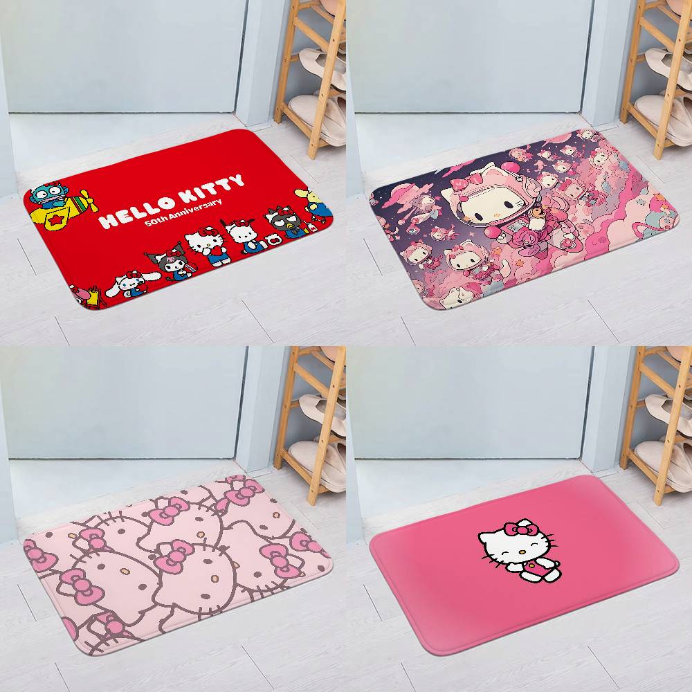 Cute H-hellos-k-kittys Floor Mats Home Laundry Rug Carpet For Living Room Decor Lounge Area Anti-slip Foot Mat Entrance Doormat