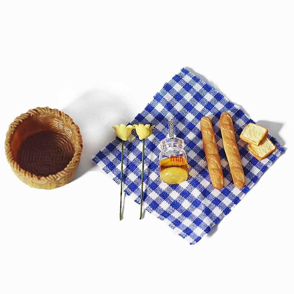 

Kitchen Tool Model Doll Accessories Simulation Food Toys Dollhouse Food Miniature Bread Basket синий