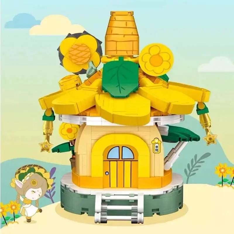 TOYLINX Street & City View Modellbausteine - ABS Kinderbauspielzeug, Mini Kreative Heimdeko Ornamente