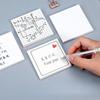 80-Seiten-Buch Einfache Haftnotizen Selbstklebend Abreißbar Gitter-Liniert Notizblock Nachrichten-Sticker Für Firma Büro Schule Schüler