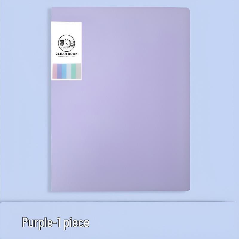 Transparent A4 Folder: Large Capacity Multifunctional Binder for Office and Student Use