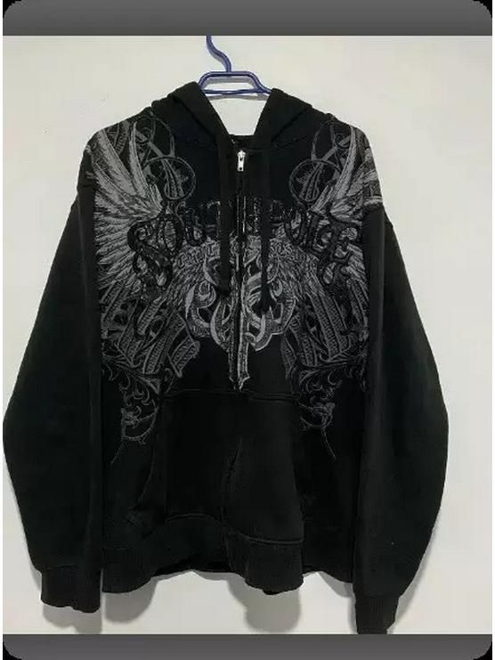 Hanorac cu fermoar personalizat Negru Trifoi cu patru foi pentru Adolescenți