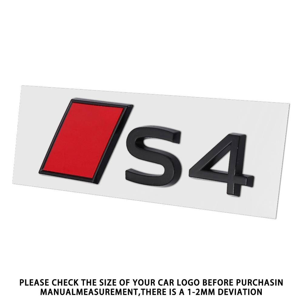 New For T Sline S3 S4 S5 S6 S7 S8 Aalloy Car Rear Trunk Badge Stickers Auto Tail Logo Modification Accessories Emblem Decor Decal