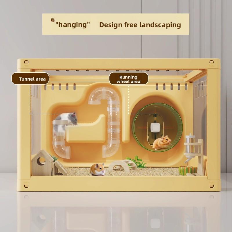 Large Luxury Hamster Cage Transparent Mouse Habitat Syrian Bear Mouse Enclosure Spacious Pet Villa Premium Rodent Housing System