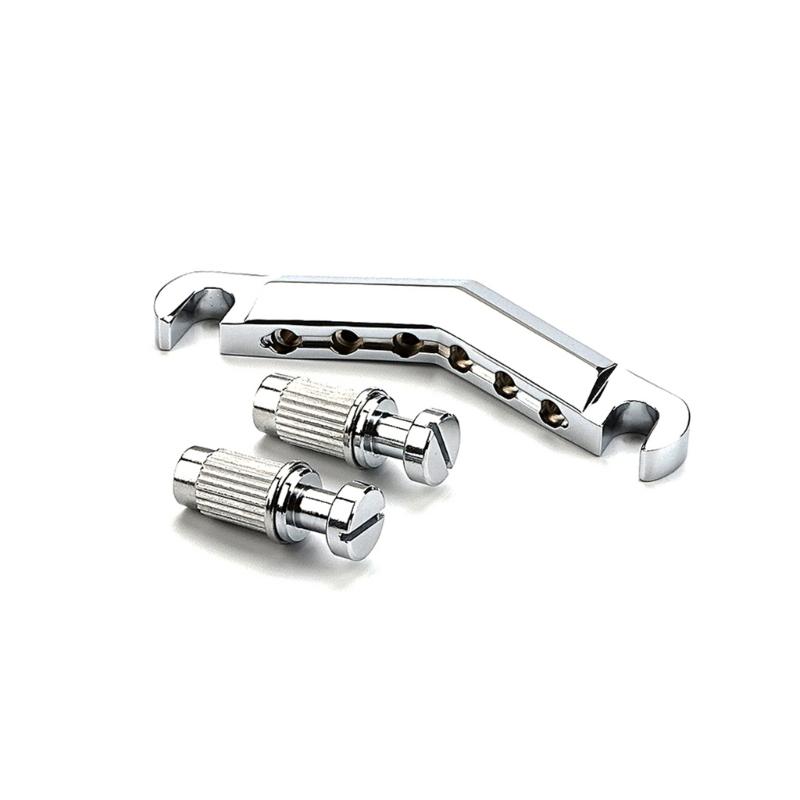 Adjustable Guitar Roller Saddles Bridge Electric Guitar Saddles Nut Locking Guitar Bridge Saddles Tailpiece with Studs 1