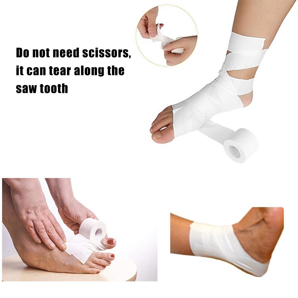 White Picot Edge Sports Tape First Aid Strap Band Finger Ankle Care Bandage Tape