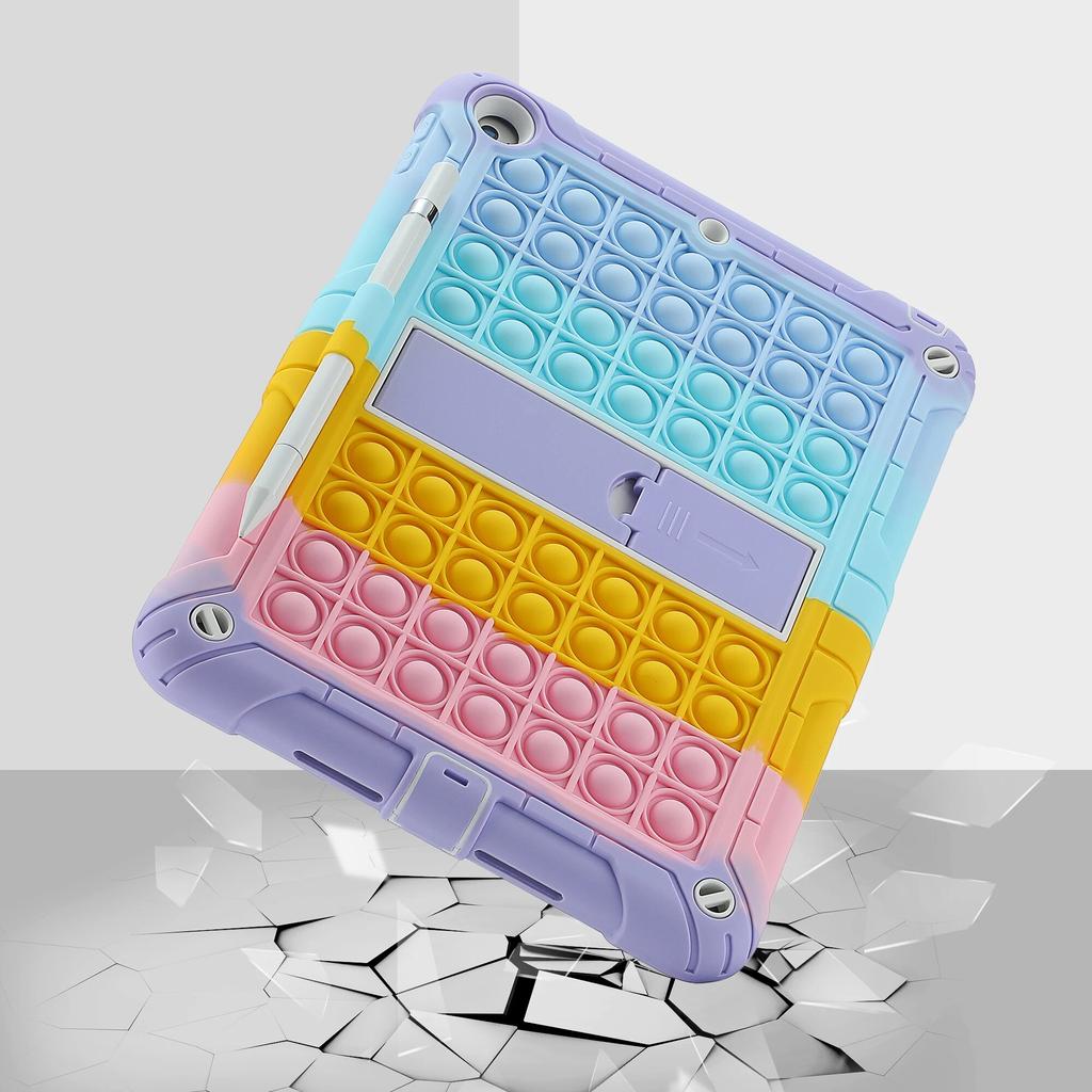 Etui Pop Push It do iPada 10,2 cala IPad Air1 2 9,7 cala Air4 5 10,9 cala Pro11 Pro 12,9 Dzieci Dekompresja Miękkiego silikonu Etui z podstawką Odporne na wstrząsy